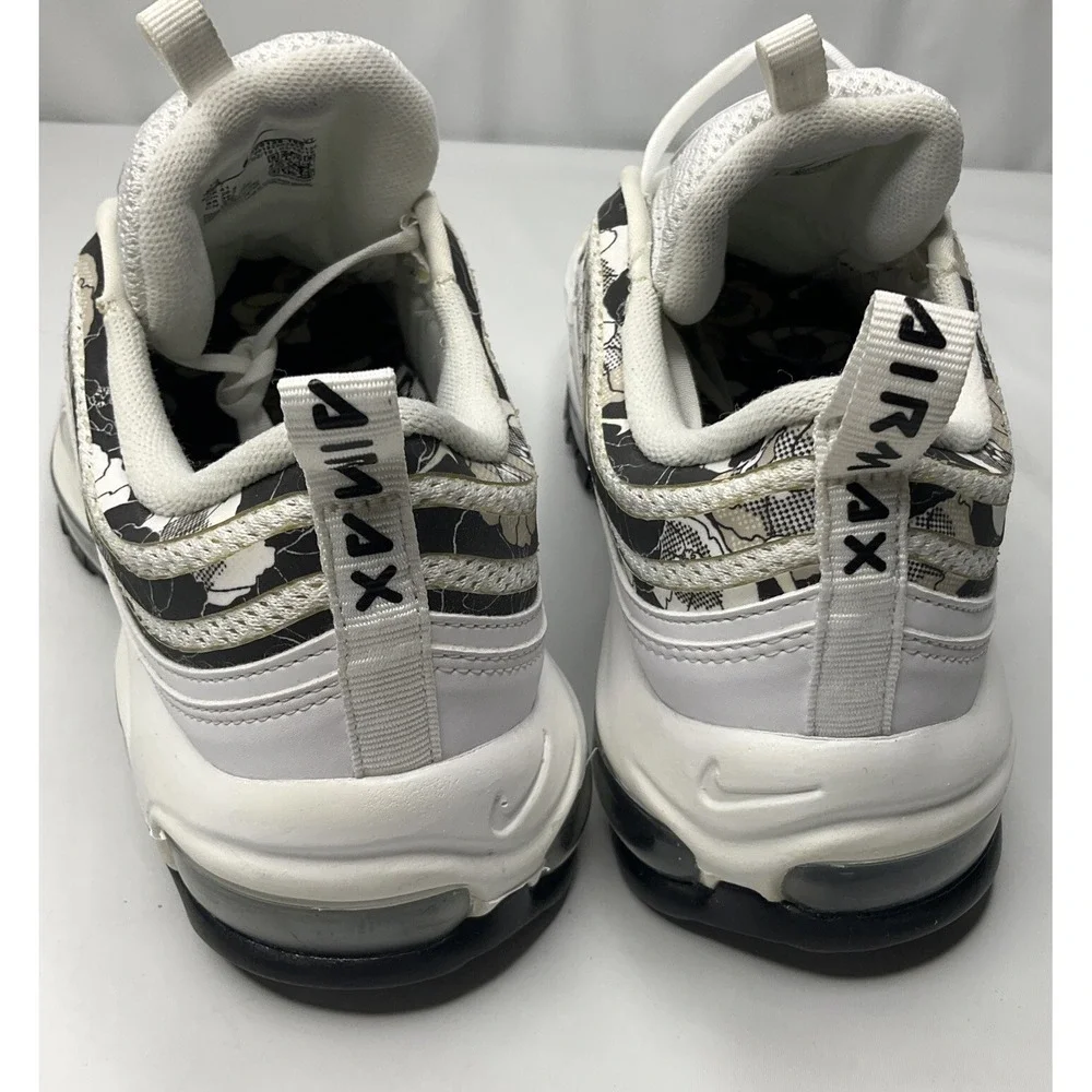 Nike Air Max 97 SE Sneakers Women Sz 9.5 Shoes White Floral BV0129-100 Running